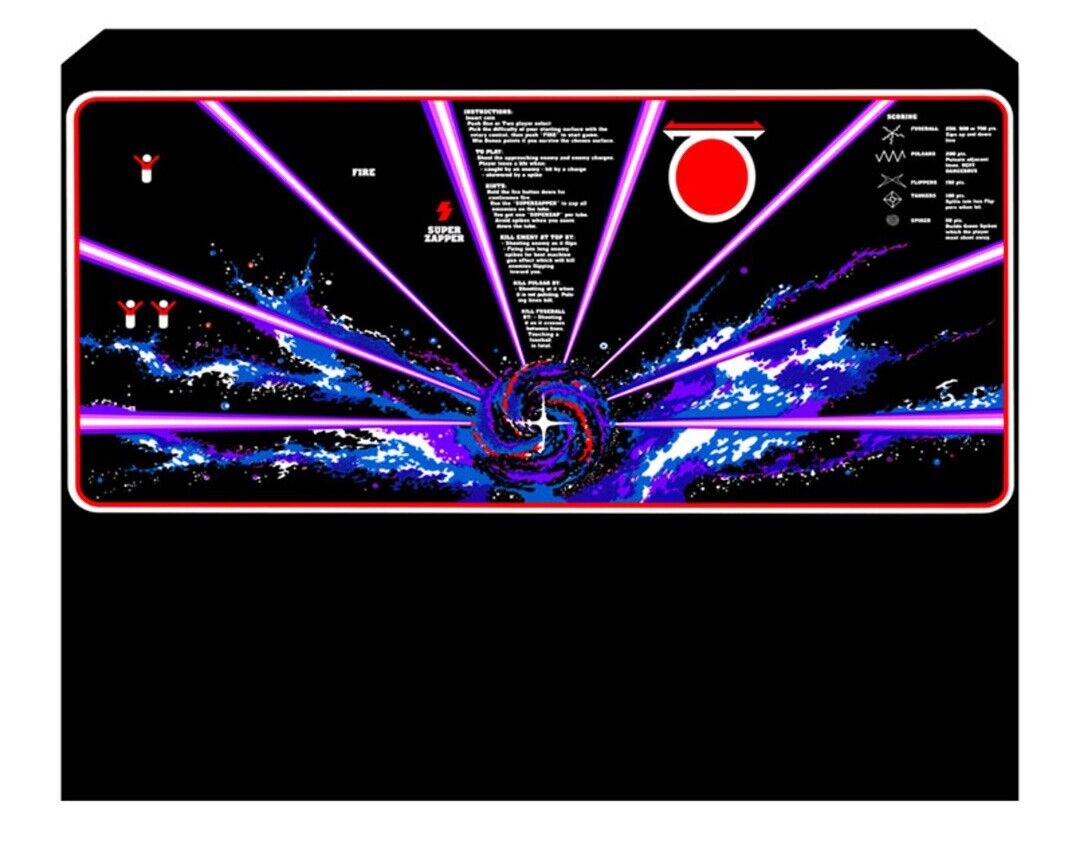 Tempest Arcade Control Panel Overlay CPO Textured Laminate