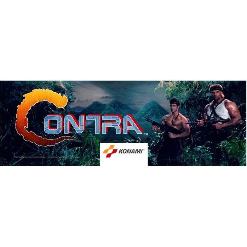 Contra Arcade Marquee High Quality Translite