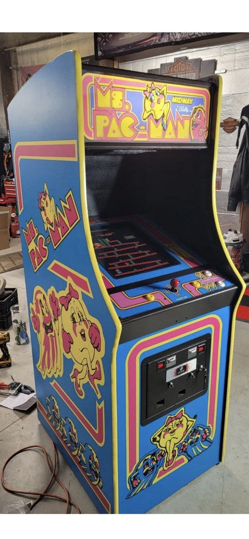 Fits Ms Pac Man Arcade 6 Pc Set Side Art Kickplate 2 Yr Warranty