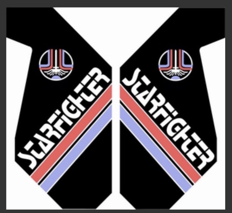 StarFighter Arcade Side Art 2 Pc Set Laminated High Quality