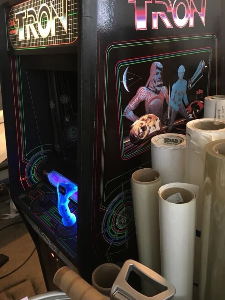 Tron Arcade Side Art 2pc Set - OEM Sized Premium Vinyl Laminated