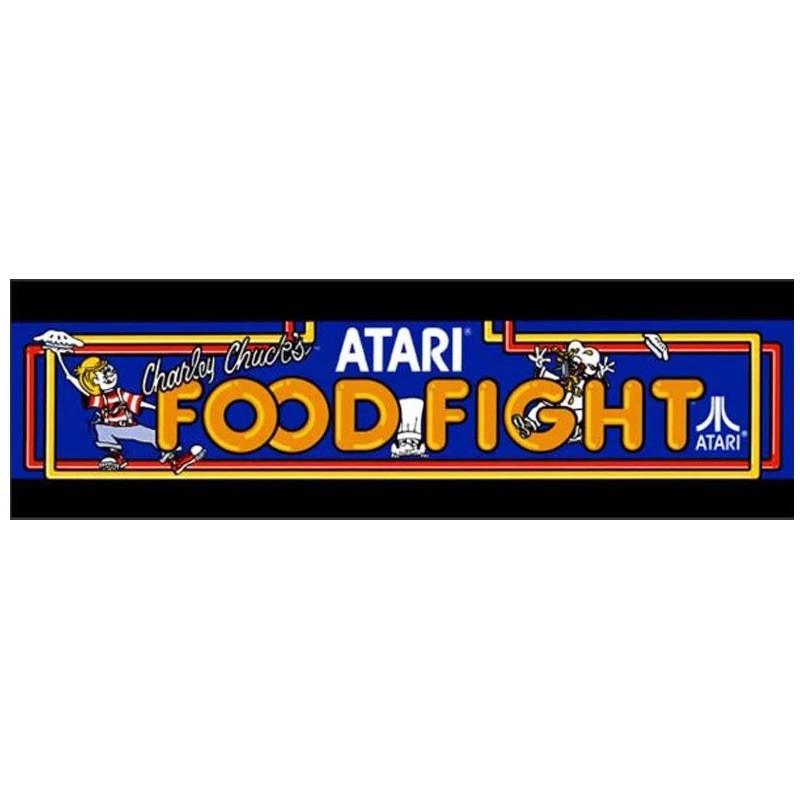 Food Fight Arcade Marquee Premium Backlit Translite Free Ship