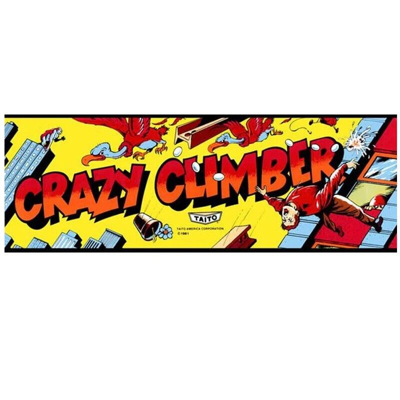 Crazy Climber Arcade Marquee High Quality Translite
