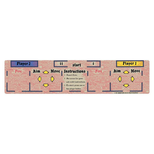 Wizard Of Wor CPO Arcade Control Panel Overlay Textured Laminate