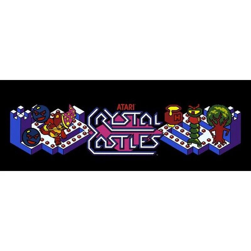 Crystal Castles Arcade Marquee High Quality Translite