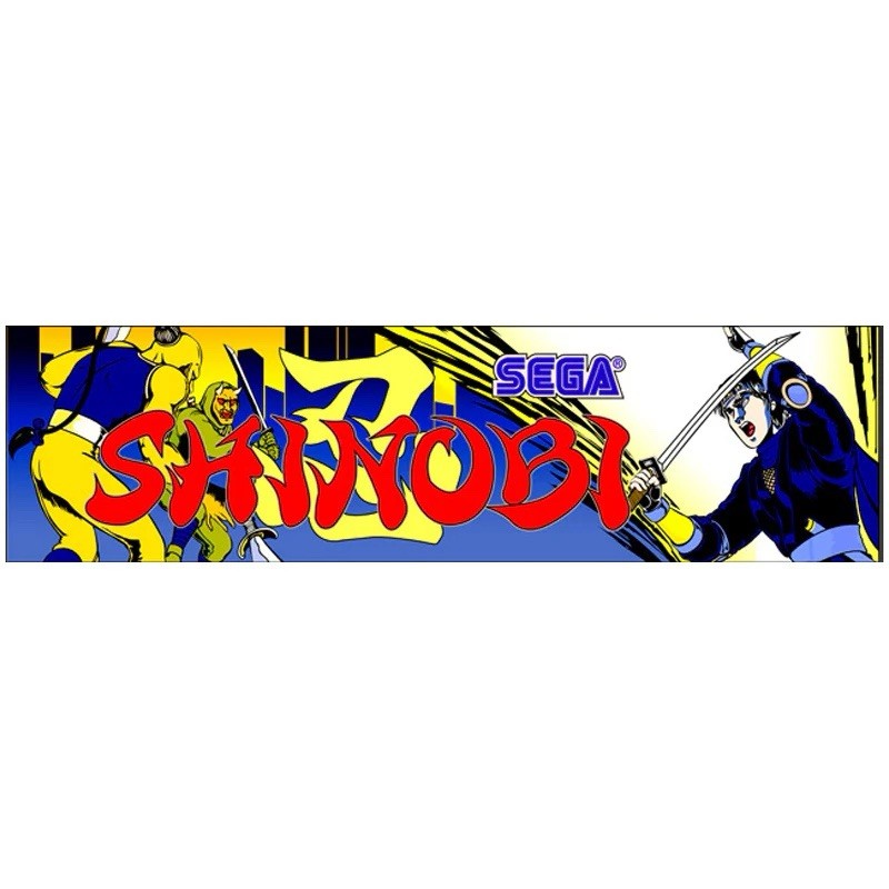 Shinobi Arcade Marquee High Quality Translite