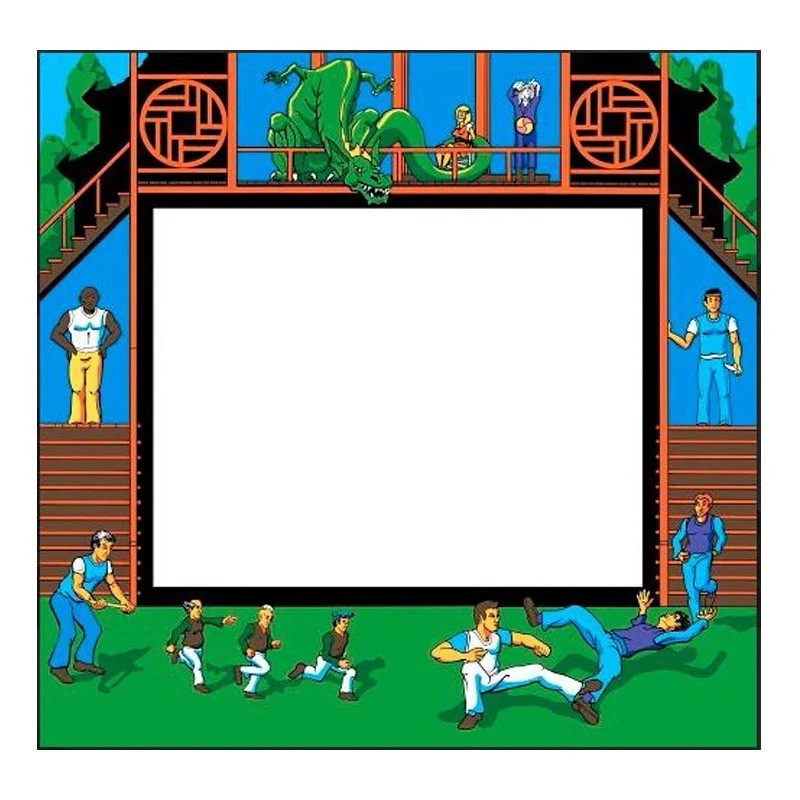 Kung Fu Arcade Monitor Bezel Artwork Sticker Decal