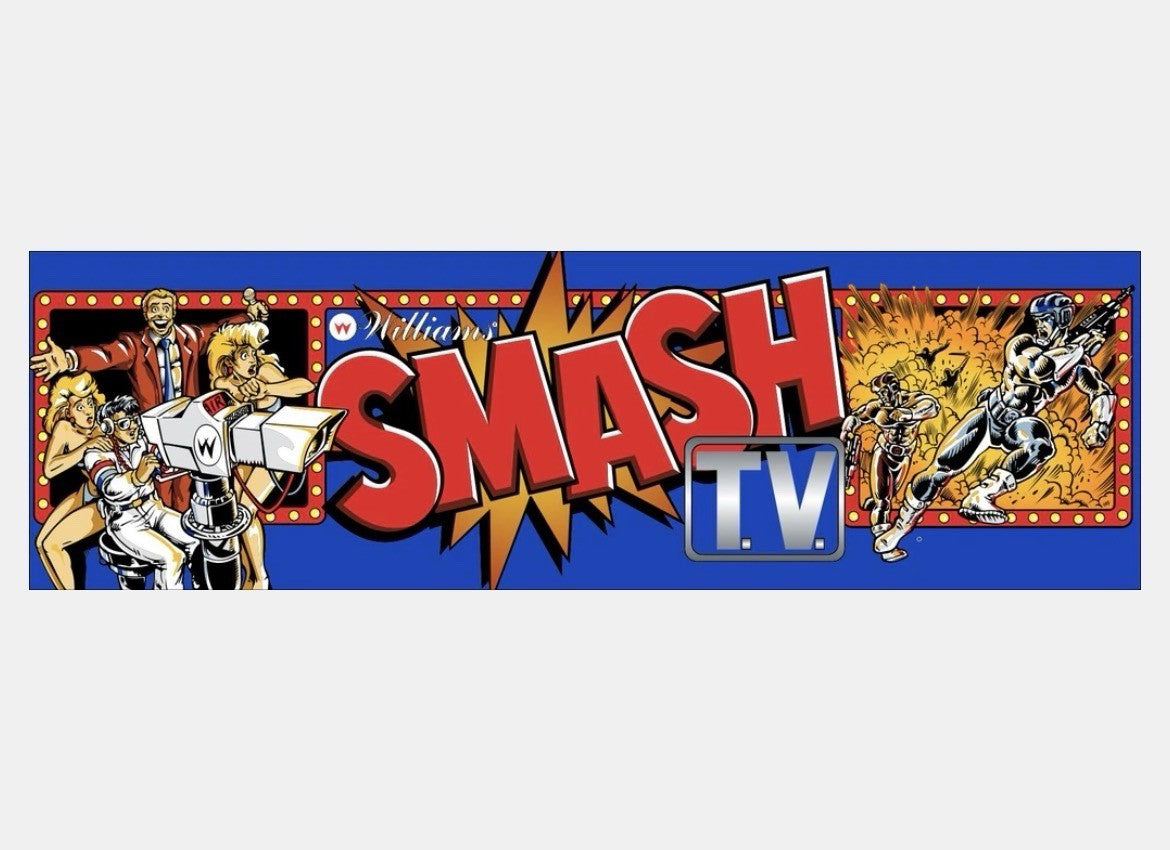 Smash TV Arcade Marquee Translite