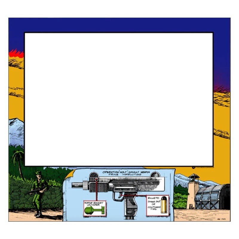 Operation Wolf Arcade Monitor Bezel Artwork Sticker Decal