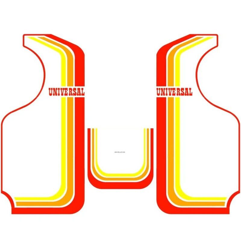 Universal Mr Do Arcade Side Art 3 Piece Set Laminated High Quality