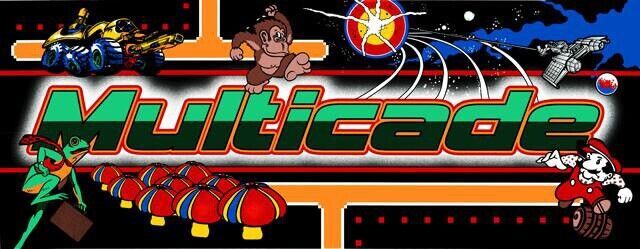MAME Multicade Arcade Marquee 26”x8” Or Custom Size High Quality Translite