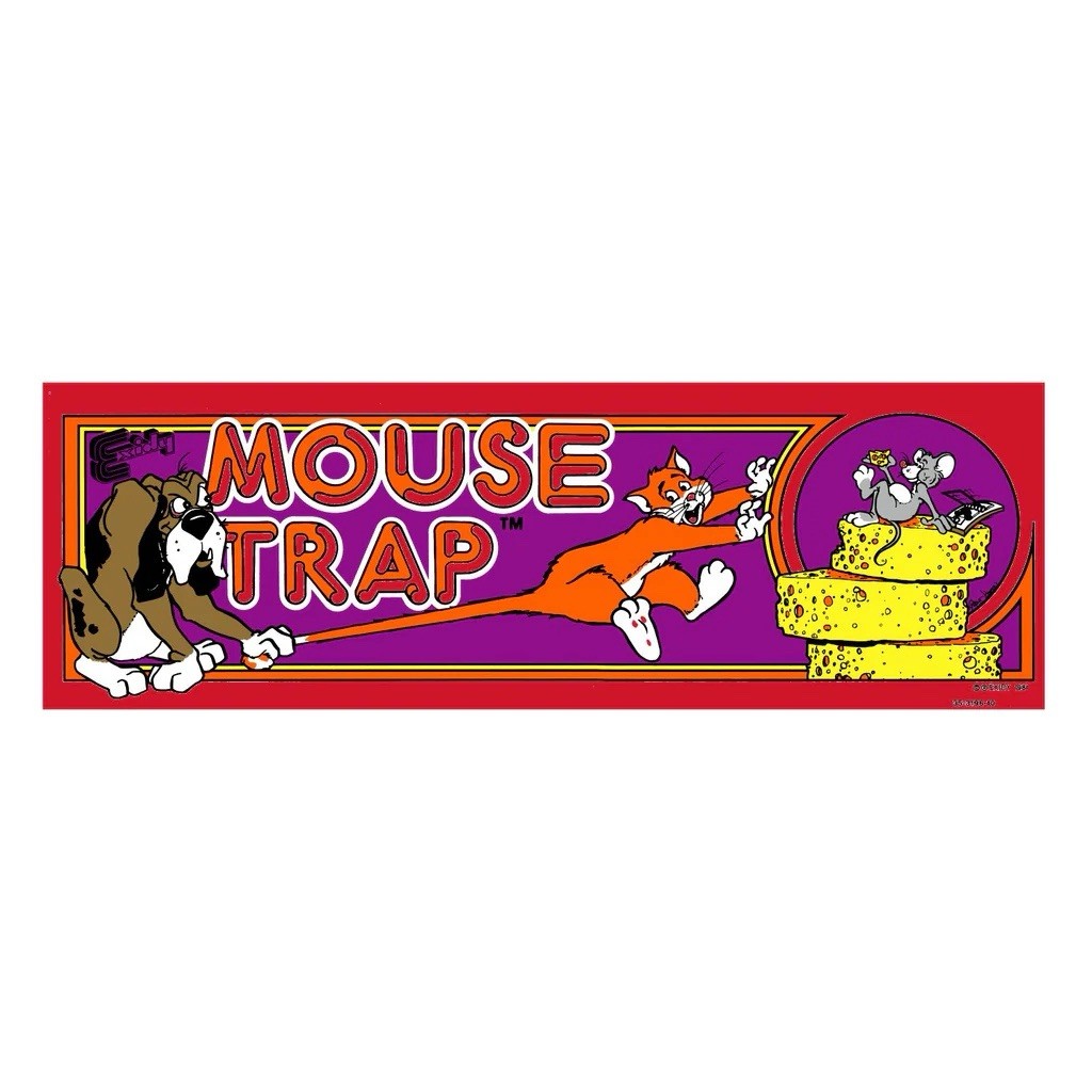 Mouse Trap Arcade Marquee High Quality Translite