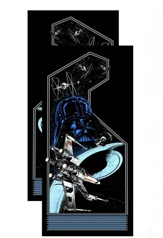 Star Wars Arcade Side Art 2 Piece Set Laminated High Quality