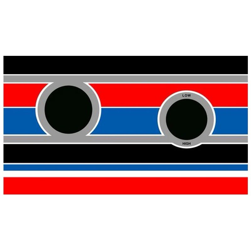 Pole Position Arcade Control Panel Overlay CPO With Textured Laminate