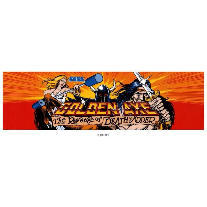 Golden Axe 2 Arcade Marquee Revenge Of Death Adder Premium Backlit Translite