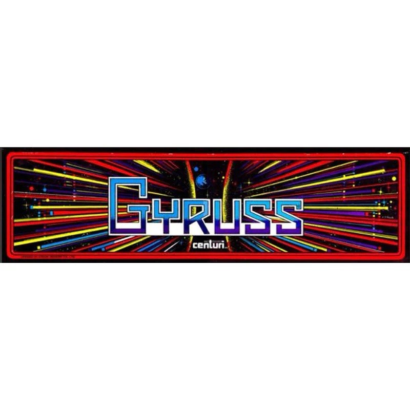Gyruss Arcade Marquee Premium Backlit Translite Free Ship