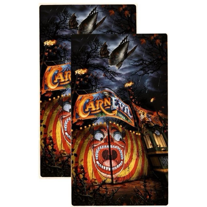 Carnevil Arcade Side Art 2 Piece Set Laminated Conversion Cabinet