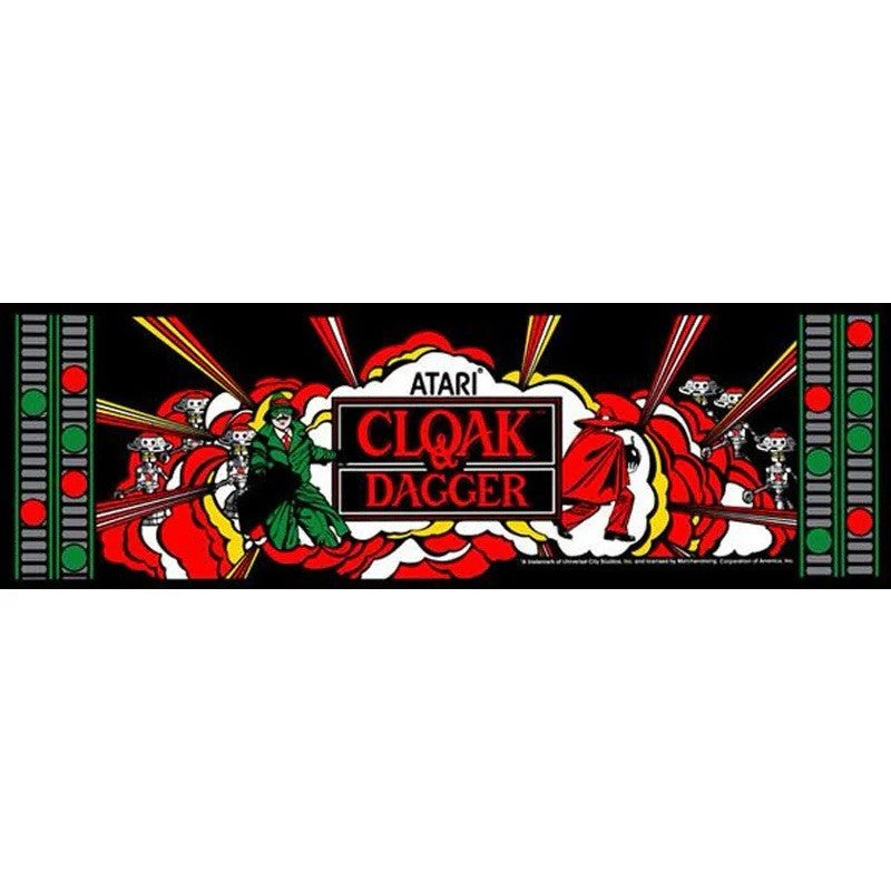 Cloak And Dagger Arcade Marquee High Quality Translite