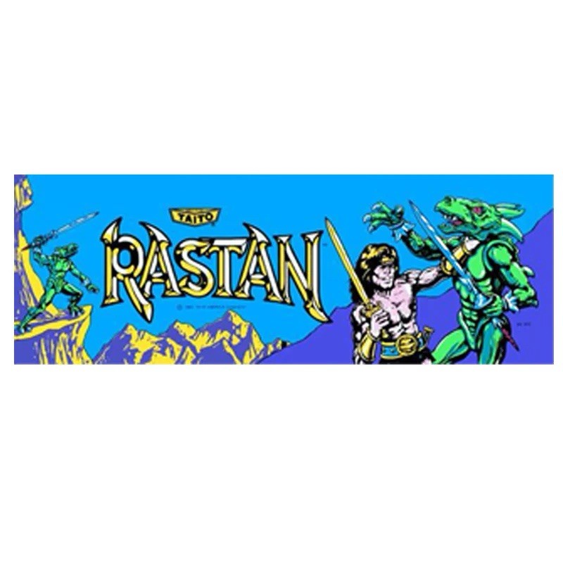 Rastan Arcade Marquee Premium Backlit Translite Free Ship
