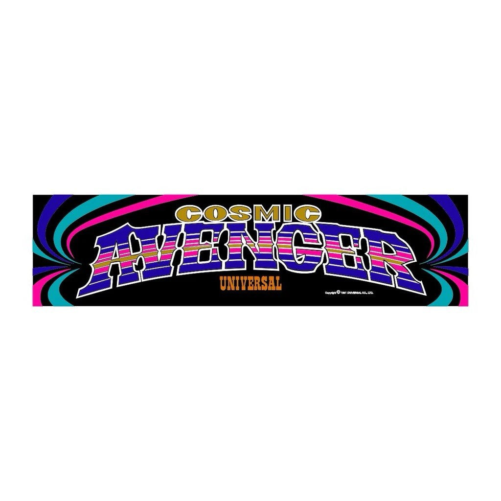 Cosmic Avenger Arcade Marquee Translite