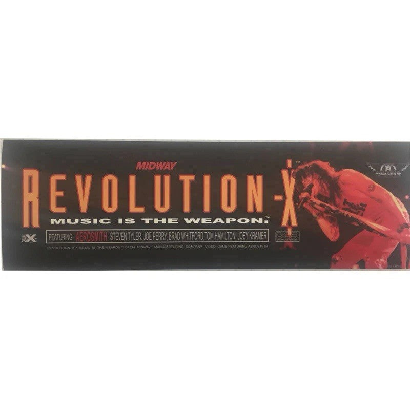 Revolution X Arcade Marquee Premium Backlit Translite Free Ship