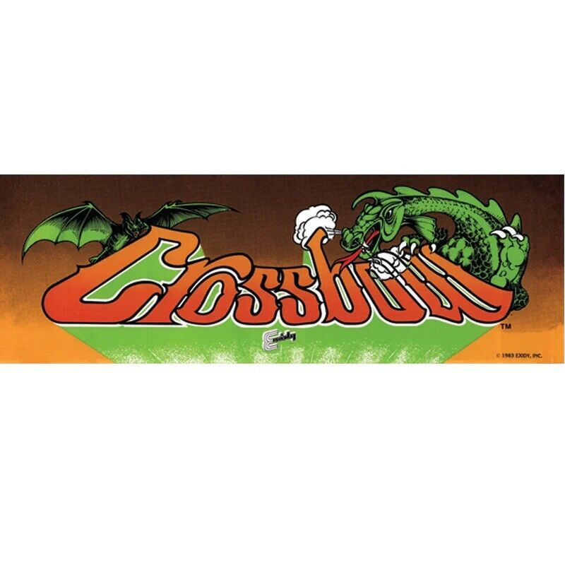 Crossbow Arcade Marquee High Quality Standard Size Translite