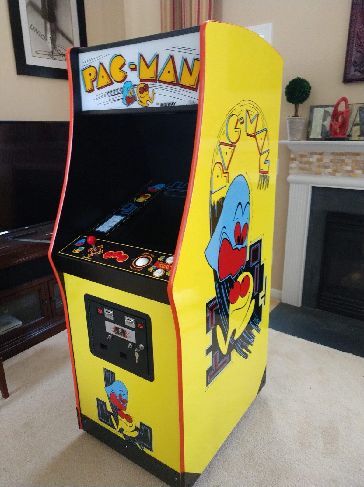 Pac Man Arcade Side Art Kickplate Decal set 3 Piece Graphics Kit Laminated