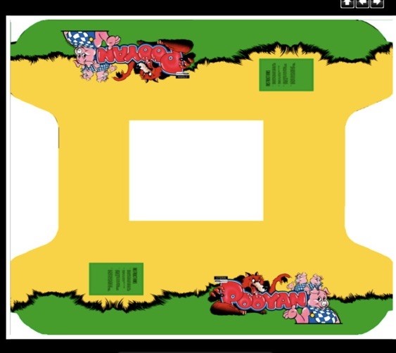 Pooyan Arcade Cocktail Underlay Artwork Sticker Decal