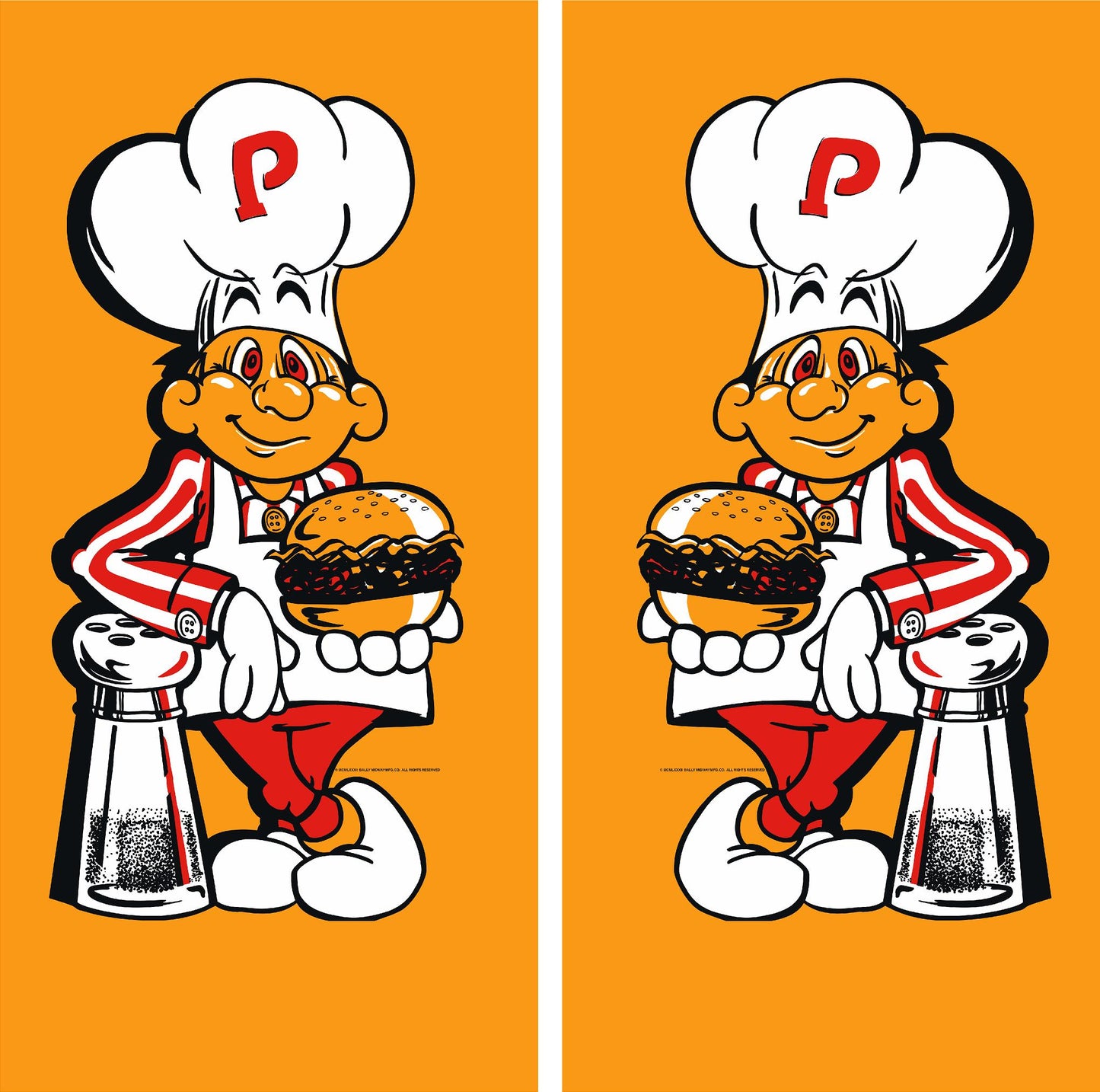 Burgertime Arcade Side Art