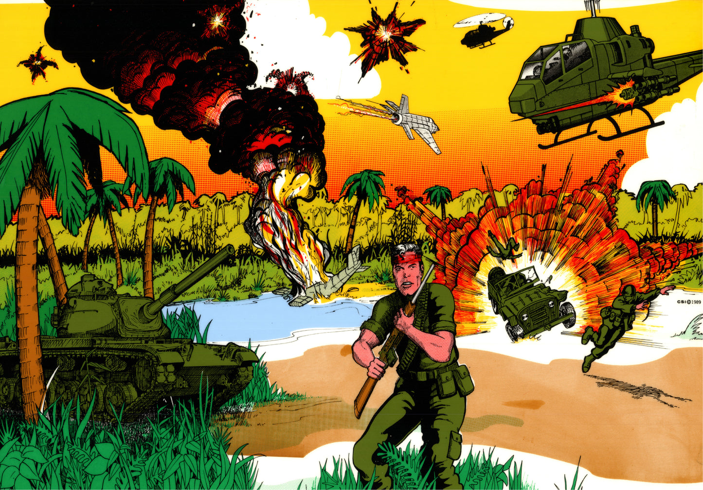 Military Generic Arcade Control Panel Overlay