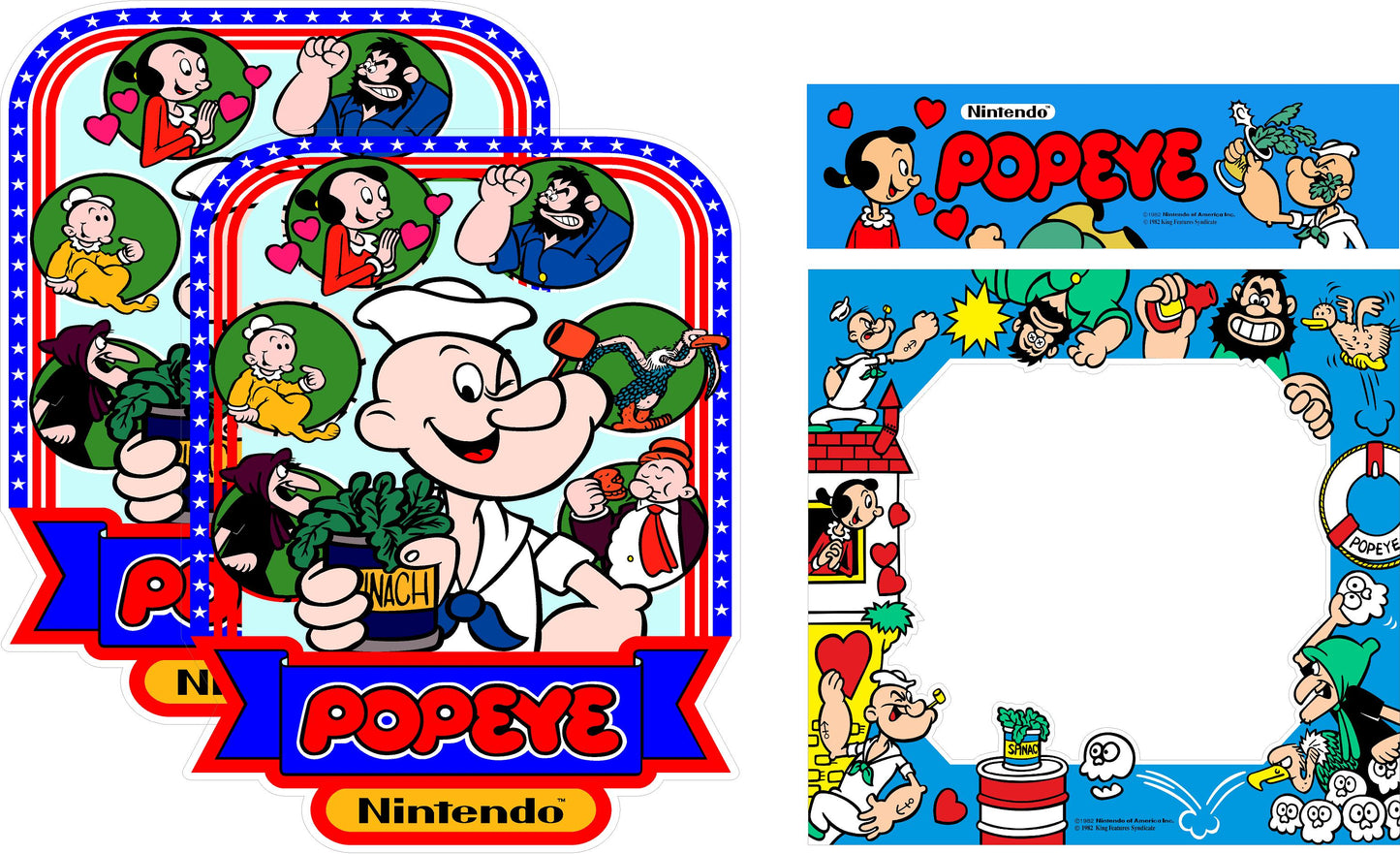 GI Joel Build Choice Cabinet Artwork Kits - Popeye