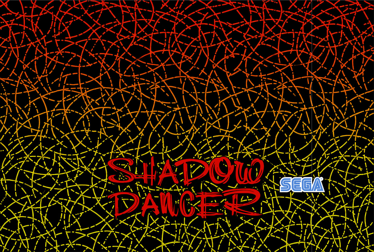 Shadow Dancer Arcade Control Panel Overlay