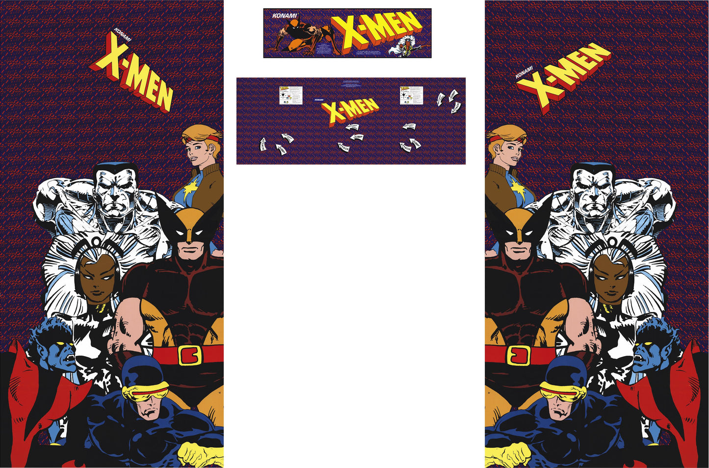 Xmen Arcade Restoration Kit 4pc
