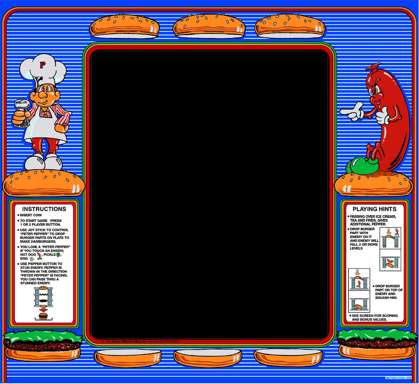 Burgertime Bezel