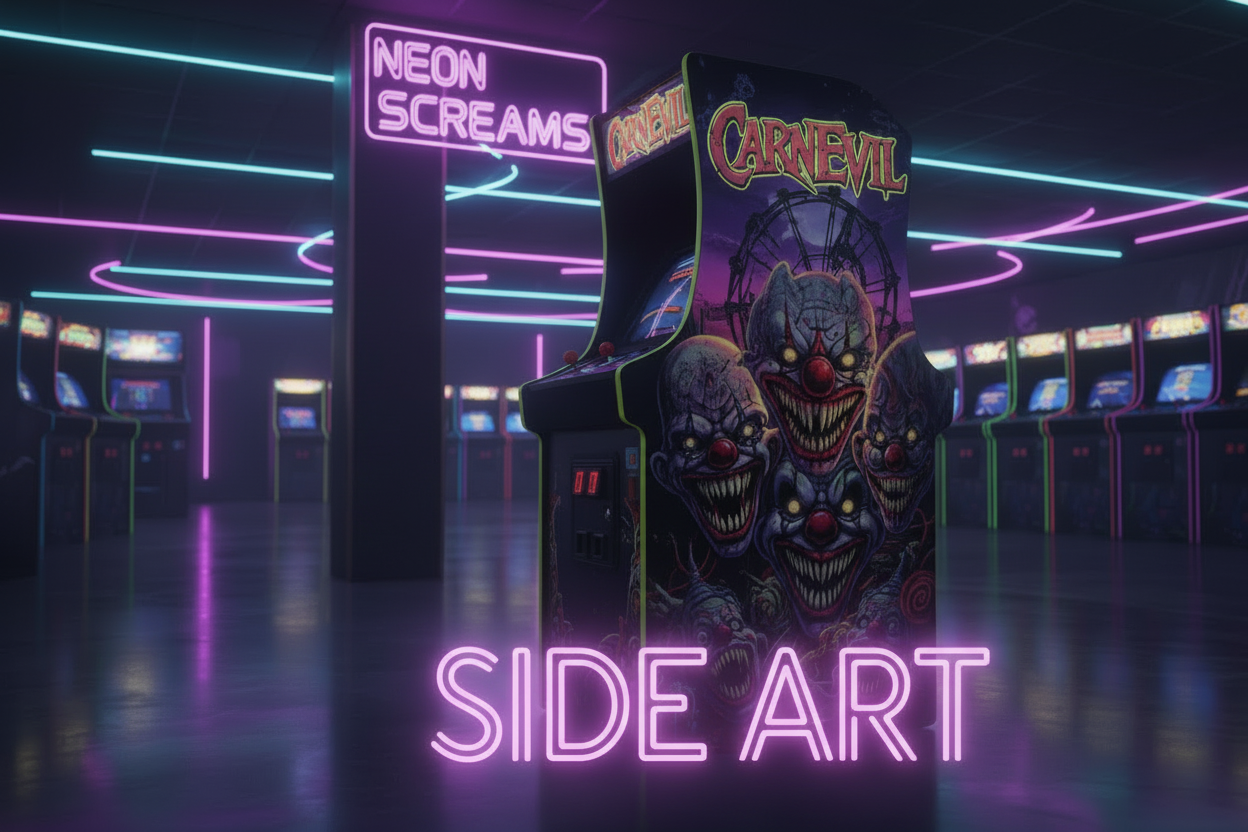 Arcade Cabinet Side Art Decals & Vinyl Graphics - StickerSmith Arcade
