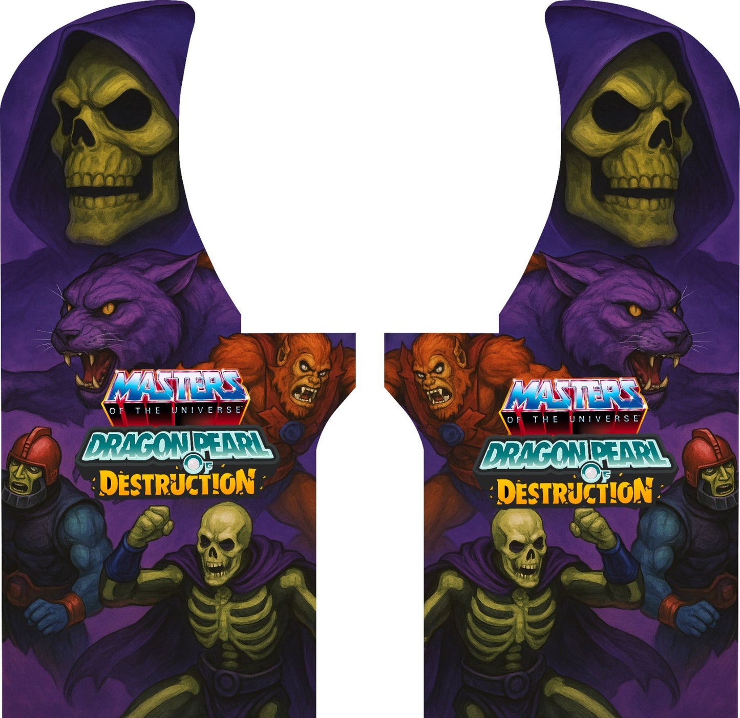 Arcade 1up Masters of the Universe Custom SIDE ART Graphics Artwork MOTU