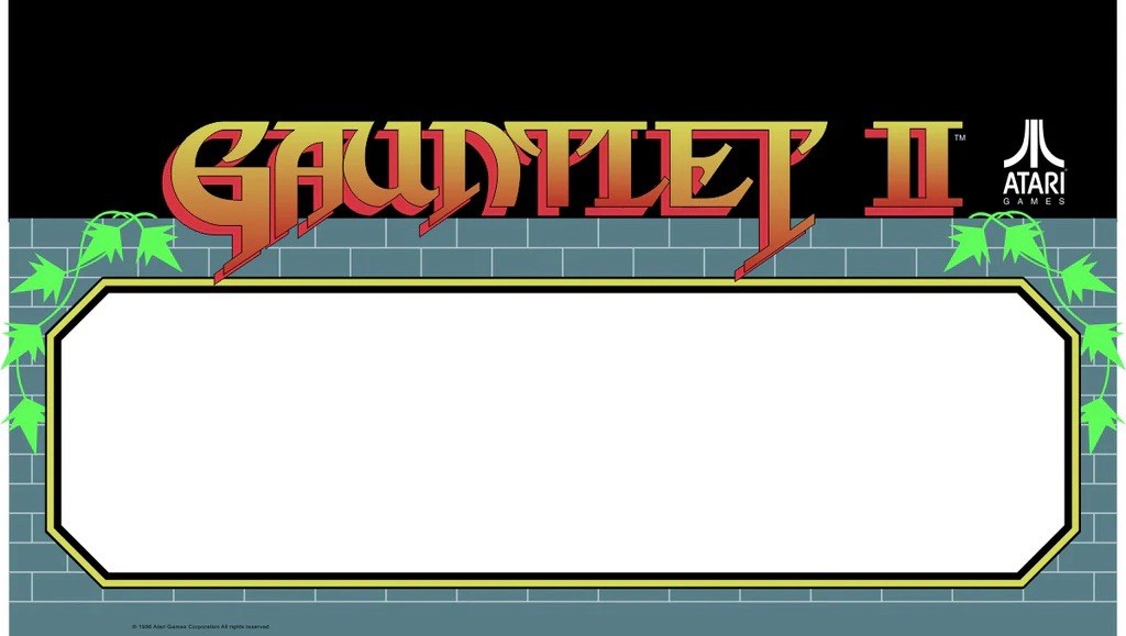 Gauntlet 2 Arcade Speaker Cover Marquee Textured