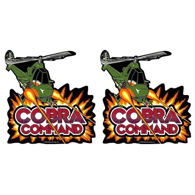 Cobra Command Arcade Side Art 2 Piece Set Laminated High Quality