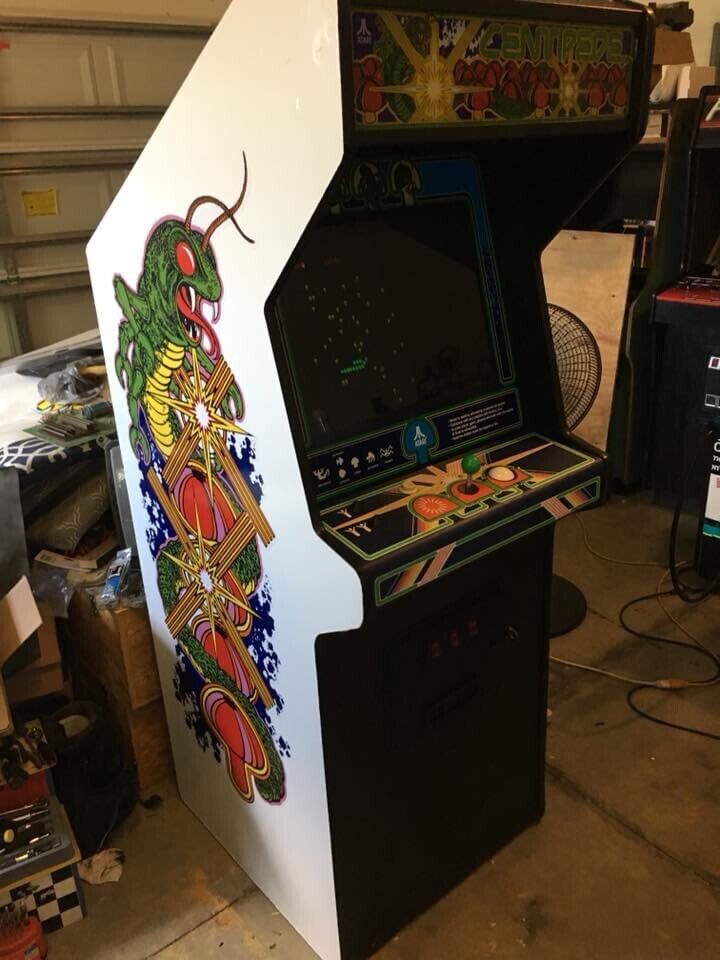 Centipede Arcade Side Art 2pc Die Cut No White Background High Quality Artwork