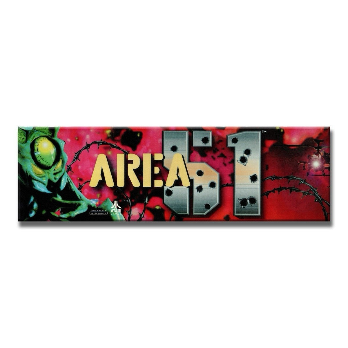 Area 51 Arcade Marquee Premium Backlit Translite Free Ship
