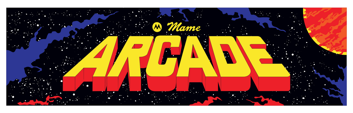 MAME Multicade Arcade Marquee 26”x8” Or Custom Size High Quality Translite
