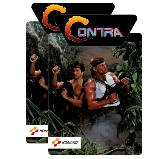 Contra Arcade Side Art 2 Piece Set Laminated High Quality