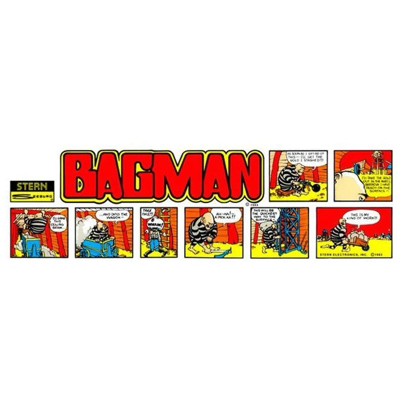 Bagman Arcade Marquee High Quality Translite