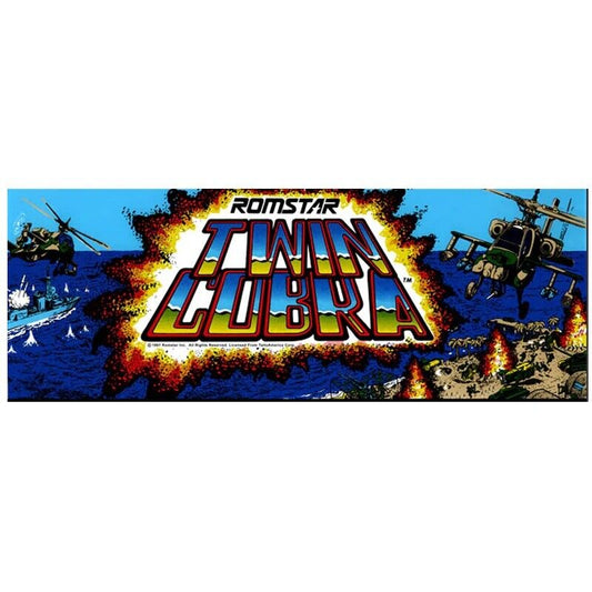 Twin Cobra Arcade Marquee High Quality Translite