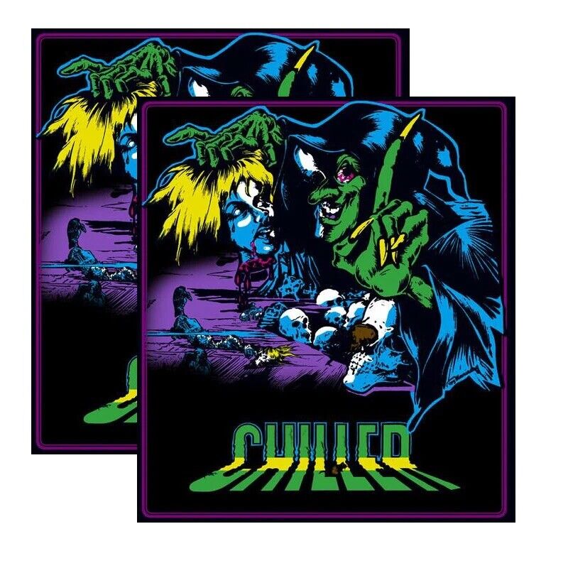 Chiller Arcade Side Art 2 Piece Set Laminated Hi | StickerSmith Arcade