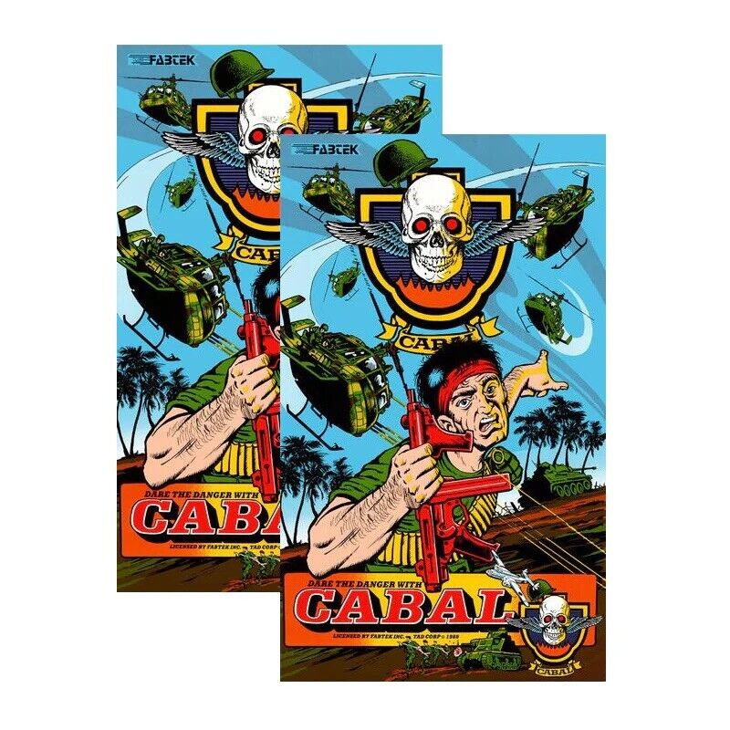 Cabal Arcade Side Art 2 Piece Set Laminated High Quality