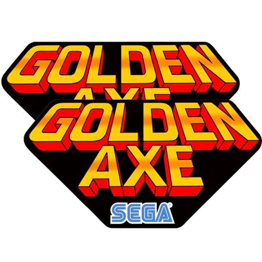 Golden Axe Arcade Side Art 2 Piece Set Laminated High Quality