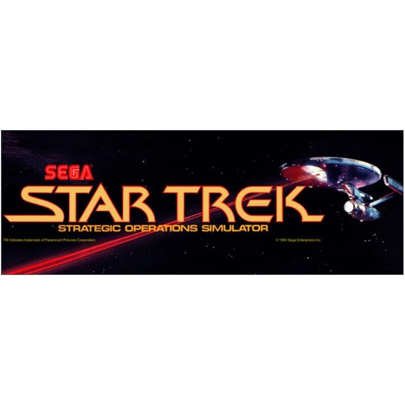 Star Trek Arcade Marquee High Quality Translite