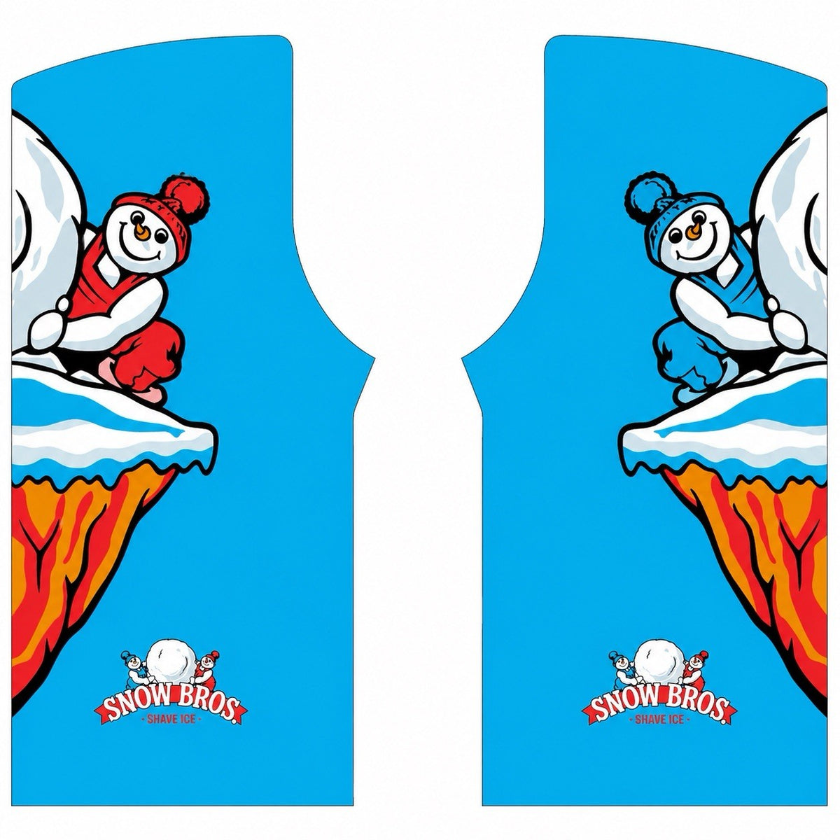 Snow Bros Arcade Side Art 2 Piece Set Of Graphics