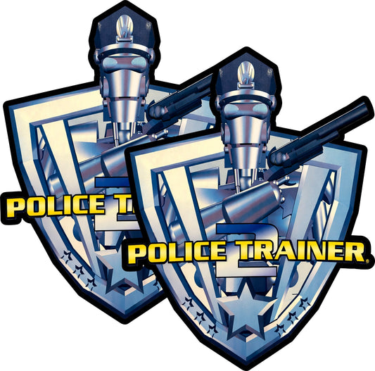 Police Trainer 2 Arcade Side Art 2 Piece Set Laminated High Quality